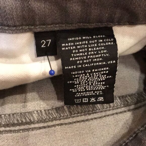 J Brand Super Skinny ”Cliché” Light Gray Denim Jeans - Picture 16 of 16